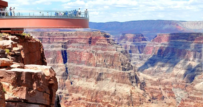 Grand Canyon Skywalk area at Eagle Point on the Grand Canyon 6-in-1 tour